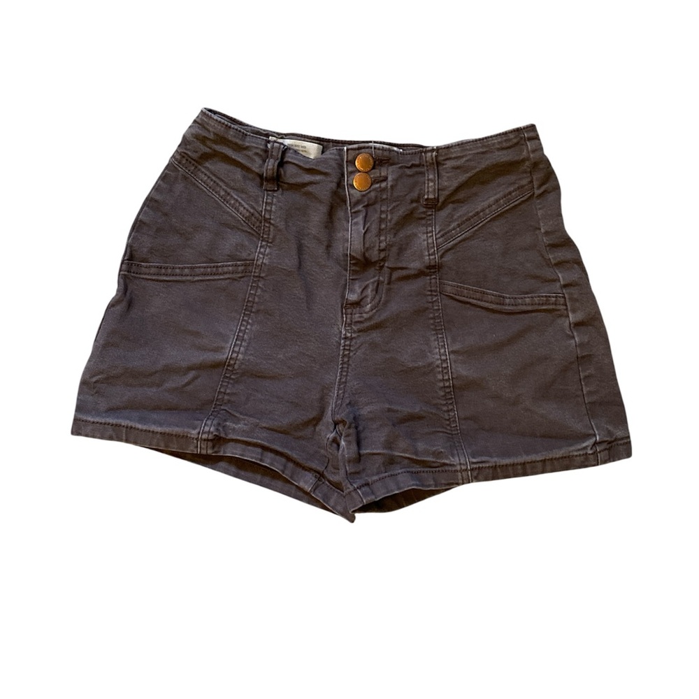 Universal Thread Chocolate Brown High Rise Midi Shorts | 2